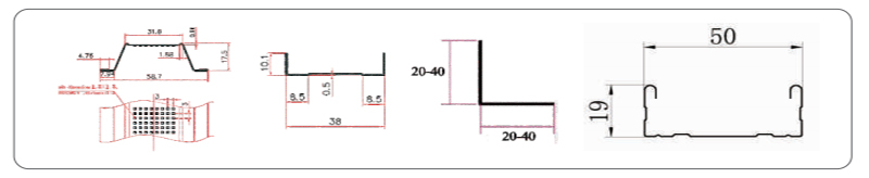 High Speed Metal Track Roll Forming Machine 